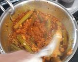 A picture of step 3 of Drumstick & besan sabji.