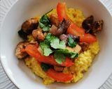 Foto del paso 5 de la receta: Risotto de huancaína con pollo saltado