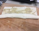 A picture of step 3 of Durian Pinwheel Pastry.