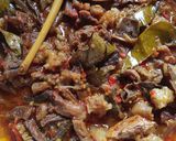 Foto langkah ke 4 dari resep Jeroan sapi🐮(campur) bumbu pedas manis.