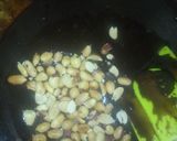 A picture of step 2 of Simple pudding with chocolate fudge with nuts melted.