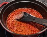 A picture of step 3 of Sundubu Jjigae (순두부찌개) Korean tofu stew.