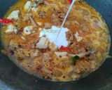 Foto langkah ke 5 dari resep Tempe panggang Teri Tahu kuah santan.