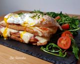 A picture of step 9 of Croque Madame: The Ultimate Grilled Sandwich.