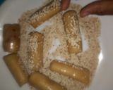 A picture of step 9 of Sesame dates fingers ❤️.