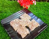 A picture of step 4 of Coconut Burfi.