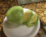 A picture of step 2 of Fried cabbage .