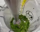 A picture of step 4 of Arugula and Walnut Pesto.