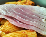 Foto del paso 8 de la receta: Rigatoni con ventresca de atún al teriyaki