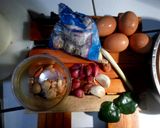 Foto langkah ke 1 dari resep Opor Tahu Telur With Bakso.