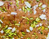 A picture of step 6 of Caramel badam paak (Caramel almond fudge).