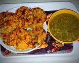 A picture of step 5 of Sabudana Vada.