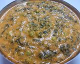 A picture of step 6 of Methi matar malai.