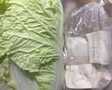 Foto langkah ke 1 dari resep Sayur Sawi Putih Tahu Santan.