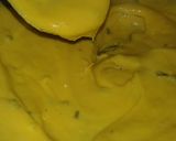 A picture of step 3 of Khandvi.
