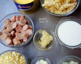Foto langkah ke 1 dari resep Fusilli & cheese sausage.