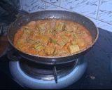 A picture of step 4 of Snake gourd sabji.