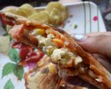 A picture of step 10 of Grilled vegetable cheese sandwich!.