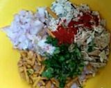 A picture of step 1 of Papad Churi.
