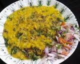 A picture of step 4 of Chanaki Achari daal.