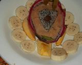 A picture of step 1 of Dragon fruit smoothie.