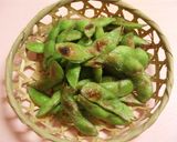 A picture of step 3 of Grilled Edamame.