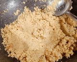 A picture of step 4 of Coconut Mava Burfi.