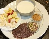 A picture of step 2 of Ragi Flakes And Fruits Smoothie.