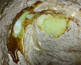 A picture of step 2 of Raspberry red velvet cake.