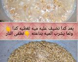 صورة لخطوة 4 من وصفة حمام محشى بأرز وفريك طريقة جديدة وشهية جداً