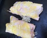 Une image de l'étape 5 de Roulés de jambon à l emmental, moutarde, basilic et origan façon paupiette.