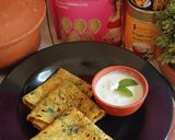 A picture of step 4 of Soya Flour and Methi Paratha.