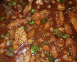 A picture of step 4 of Chicken Afritada.