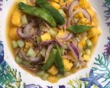 A picture of step 12 of Canned Tuna Ceviche with Mango, Cucumber, Red Onion, and Citrus Sauce.