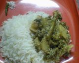 A picture of step 1 of Mix veg mustard curry.