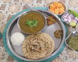 A picture of step 8 of Mirchi ki dal jawari ki Roti theccha.
