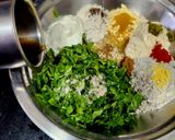 A picture of step 2 of Calcium Rich Methi Leaves Multigrain Dhebra Gujarati Style - Fenugreek Leaves Paratha.