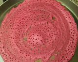 A picture of step 4 of Beetroot dosa.