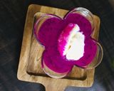 A picture of step 5 of Dragon fruit milkshake.