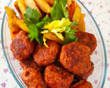 Retró fasírt, vele sült, fűszeres burgonyával, sütőben sütve recept fázis 3 fotója