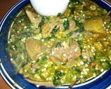 A picture of step 5 of Okora soup Vegetable.