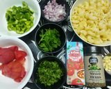 A picture of step 1 of Arrabbiata Macaroni Pasta.
