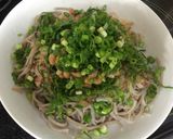 A picture of step 4 of Chilled Soba with Tororo Kombu and Natto.