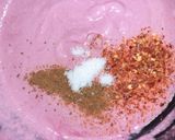 A picture of step 2 of Beetroot Dosa.