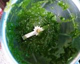 A picture of step 11 of Palak paneer.