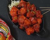 A picture of step 16 of Paneer 65.