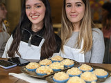 Muffins de manzana con crumble