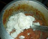 A picture of step 3 of Gajar halwa swiss roll.