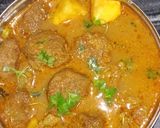 A picture of step 7 of Banana Stem kofta Curry.