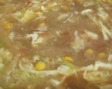 A picture of step 3 of Hot and sour soup.